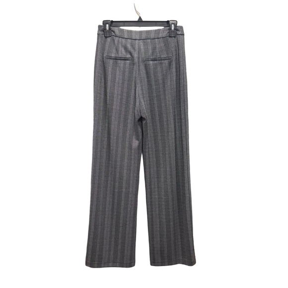 Lysse Women's Herringbone Wide-Leg Dress Pants. Black, Gray Size Small - Picture 4 of 11